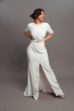 Elle Crepe Wedding Dress - Velo Bianco