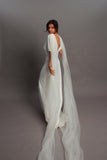 Elle Crepe Wedding Dress - Velo Bianco