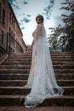 Floral 3D Cathedral Wedding Veil - Velo Bianco