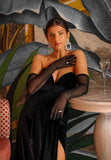 Black Fashion Gloves - Velo Bianco