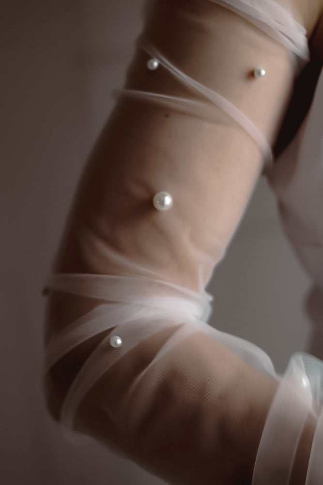 Fingerless Bridal Gloves - Velo Bianco