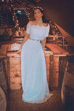 Bohemian Two Piece Wedding Dress