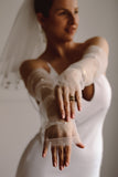 Fingerless Bridal Gloves - Velo Bianco