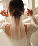 Crystal Fingertips Wedding Veil - Velo Bianco