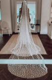 3D Petals Cathedral Wedding Veil