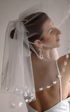 Handmade Heart Wedding Veil - Velo Bianco