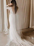 Floral 3D Cathedral Wedding Veil - Velo Bianco