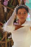 Pearl Birdcage Wedding Veil - Velo Bianco