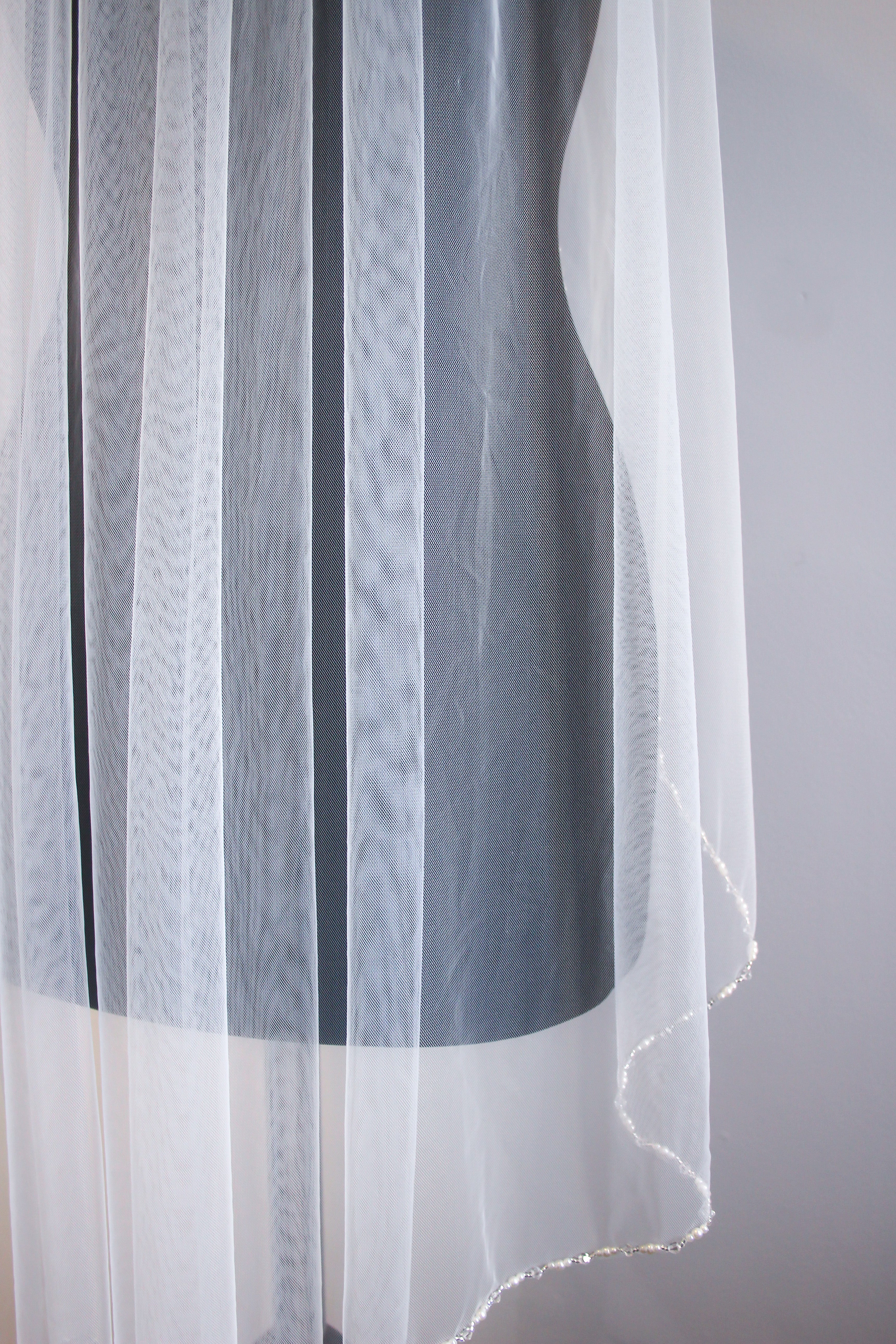 Luxury Fingertips Wedding Veil - Velo Bianco