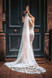 Floral 3D Cathedral Wedding Veil - Velo Bianco