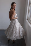 Mini Sequin Reception Dress - Velo Bianco