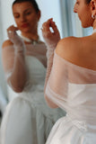 Luxury Tulle Shawl & Sleeve Set