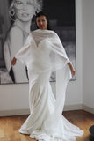 Oversized Chiffon Bridal Scarf