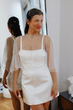 Pearl Embellished Bridal Cape
