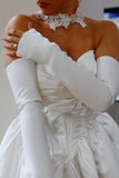 Detachable Soft Satin Bridal Sleeves