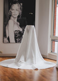 Luxury Bridal Satin Overskirt