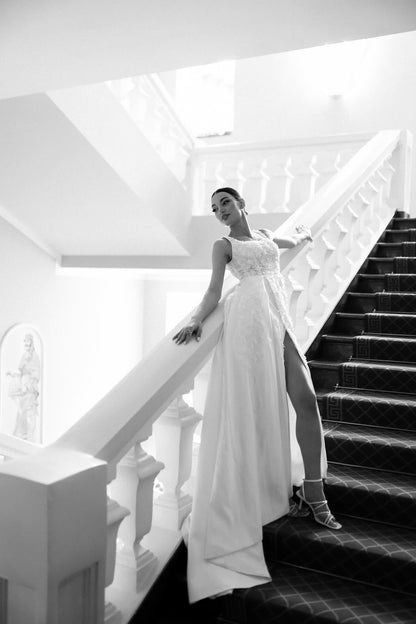 Kate Classic A-line Bridal Gown - Velo Bianco