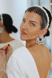 Bridal Pearl Birdcage Veil