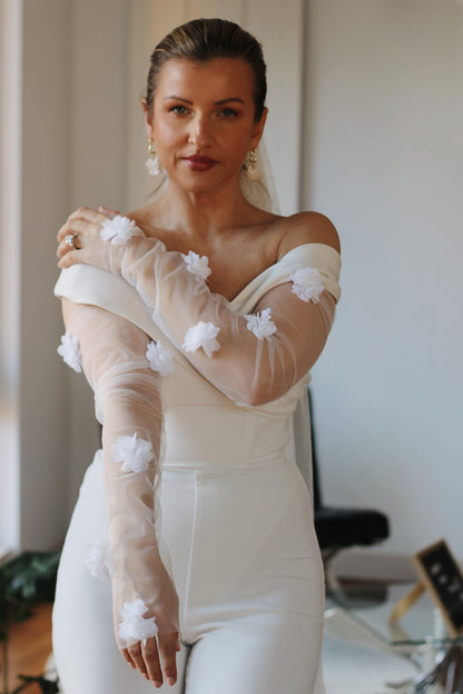 Summer Bridal Sleeves - Velo Bianco
