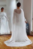 Luxury Chiffon Bridal Cape