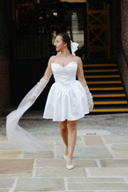 Lola Mini Satin Wedding Dress