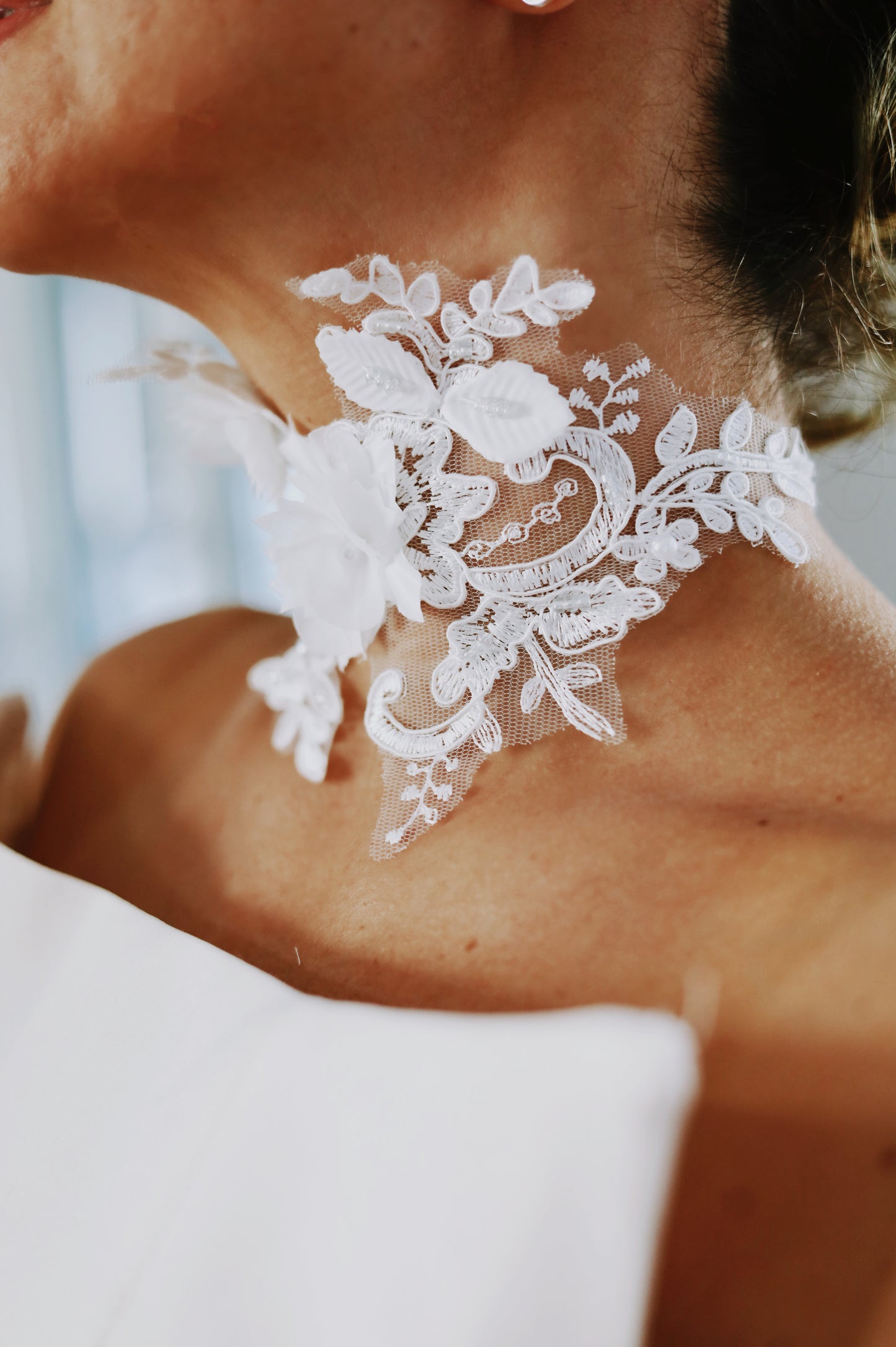 Luxury Floral Lace Bridal Choker