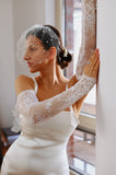 Lace Scallop Edge Bridal Sleeves