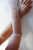 Pleated Organza Wedding Sleeves