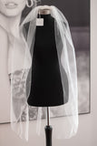 Megan Crystal Wedding Veil with Pencil Edge - Velo Bianco