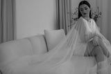 Ruffled Bridal Cape