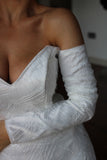 Penny Luxury Satin Bridal Sleeves