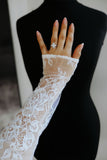 Chantilly Lace Floral Bridal Sleeves