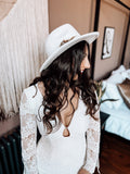 Sample - Boho Long Sleeve Bridal Gown