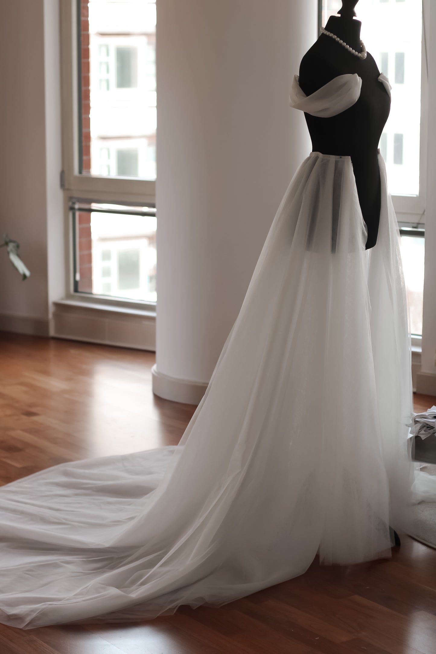 Extra Layered Tulle Overskirt - Velo Bianco