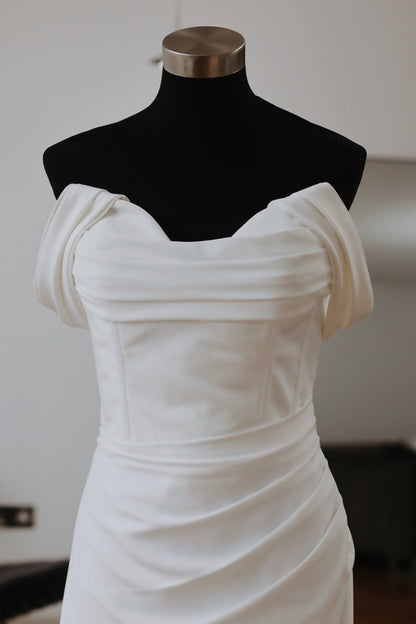 Detachable Crepe Wedding Straps 