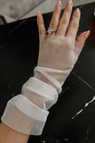 Short Fingerless Wedding Gloves