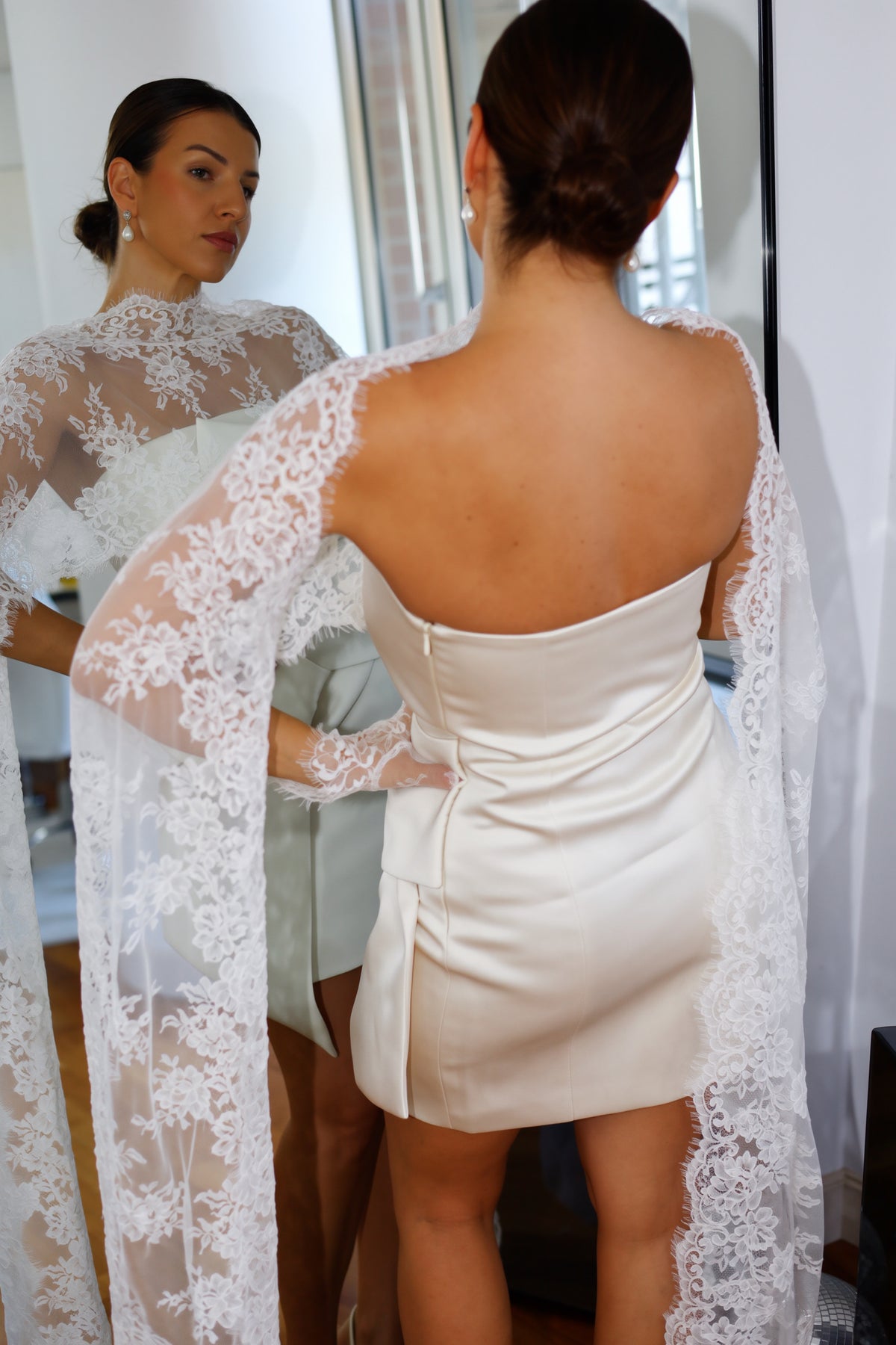 Chantilly Lace Bridal Cape