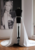 Luxury Bridal Satin Overskirt