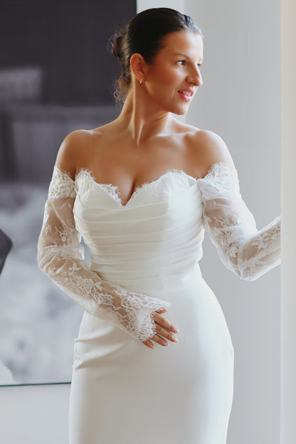 May ~ Elegant Lace Detail Wedding Dress