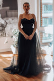 Black Tulle Bridal Gown