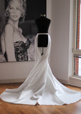 Luxury Bridal Satin Overskirt