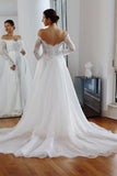 Detachable Organza Bridal Train