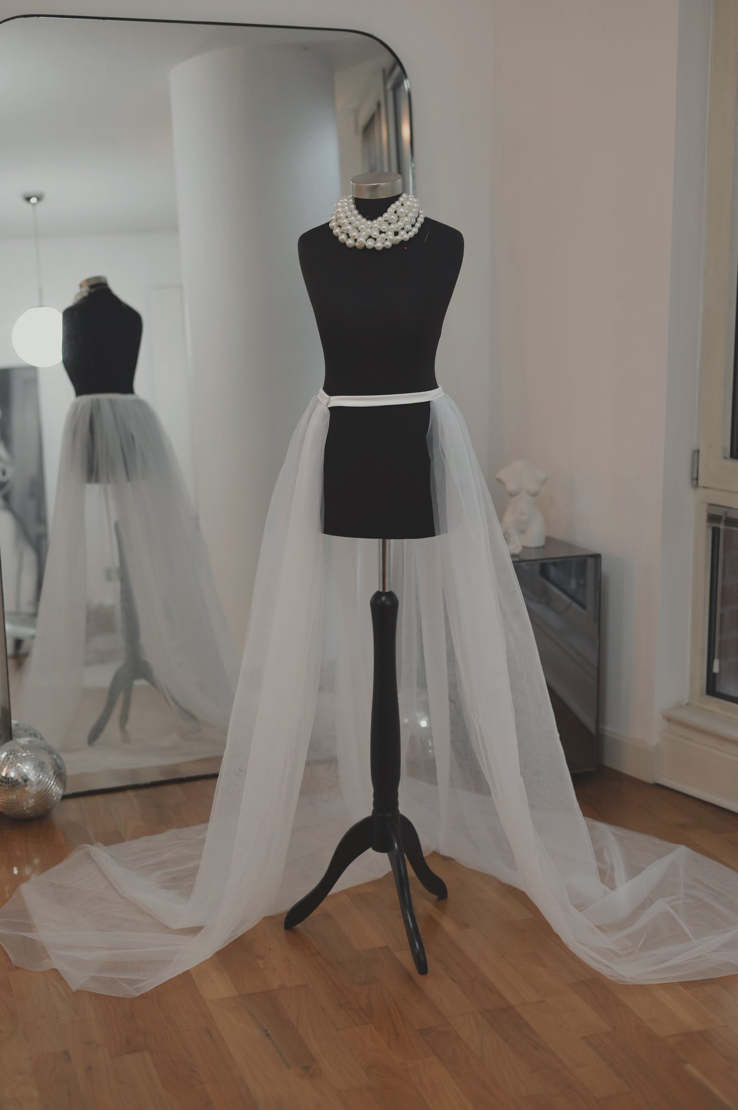 Detachable Bridal Overskirt