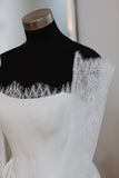 Chantilly Lace Sleeves and Lace Trim Set – Bridal Gown Accessory with Lace Border