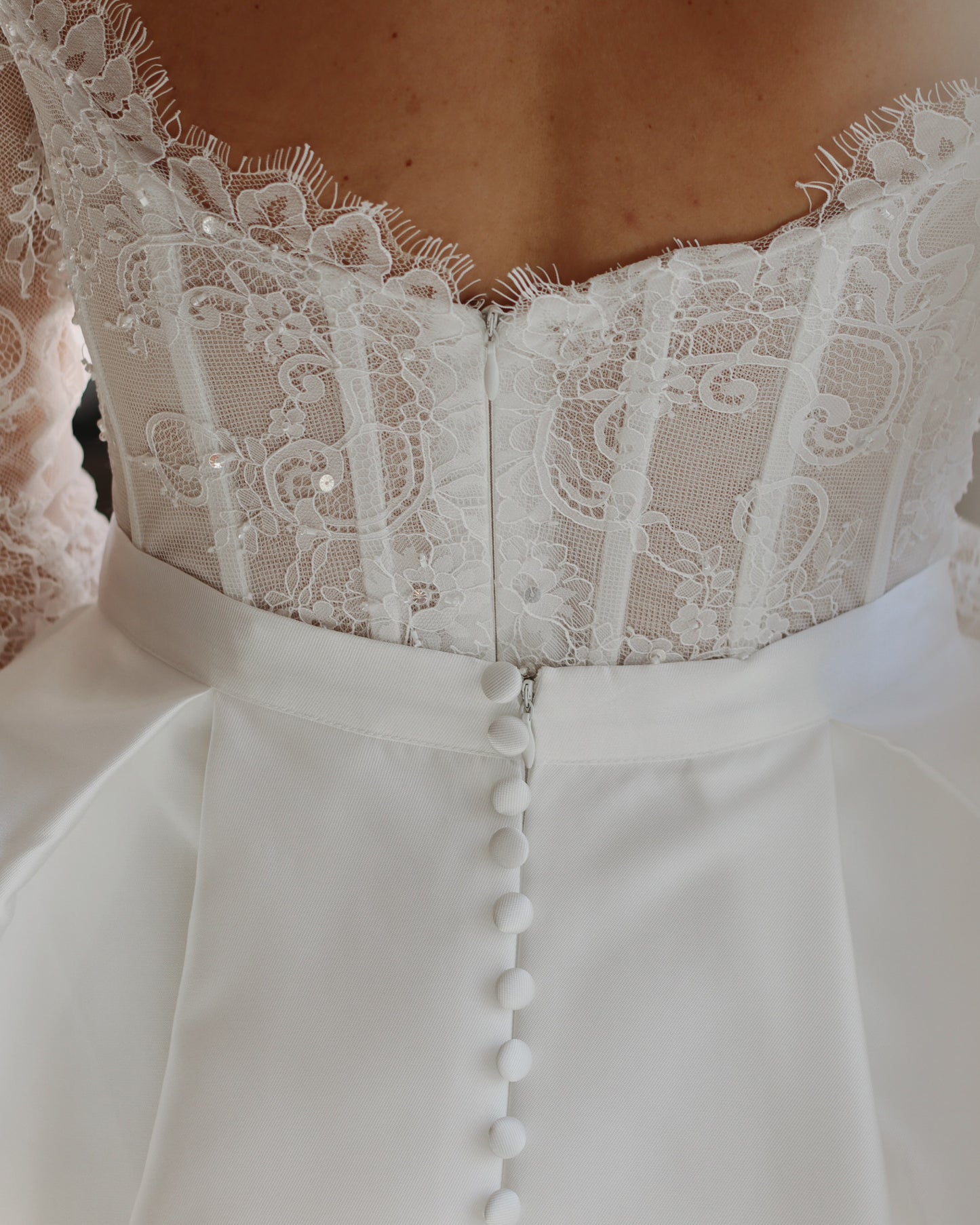 Luxury Bridal Mikado Overskirt