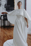 Luxury Crepe Wedding Cape