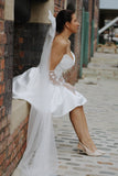 Lola Mini Satin Wedding Dress