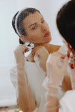 Bridal Pearl Birdcage Veil