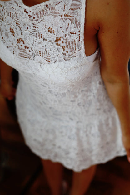 Babydoll Ruffled Lace Dress