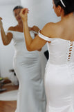 Bridget ~ Satin Corset Bridal Dress